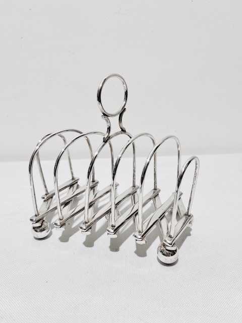 Antique Silver Plated Expanding Toast Rack