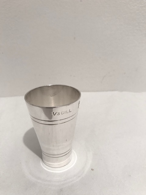 Vintage Silver Plated Conical Drinks Measure or Jigger