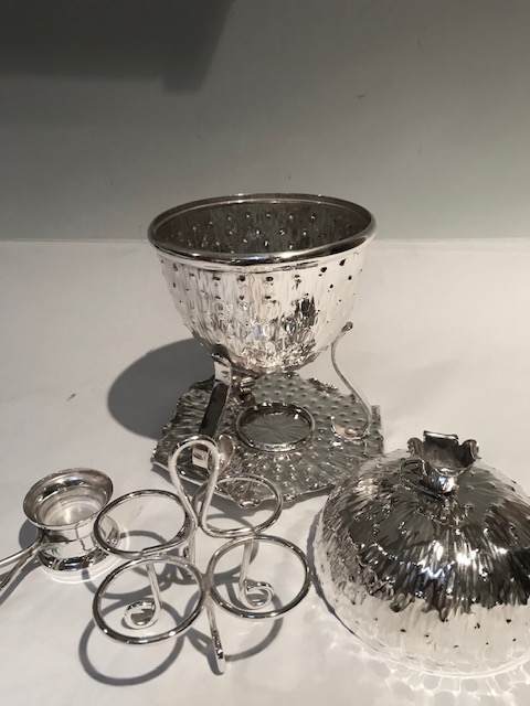 Antique Aesthetic Movement Silver Plated Egg Coddler Boiler