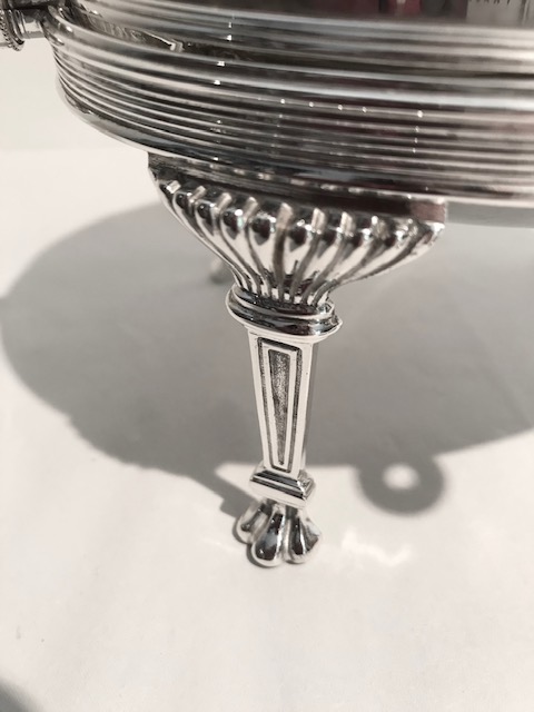 Lovely Antique Silver Plated Butter Dish with Original Grille