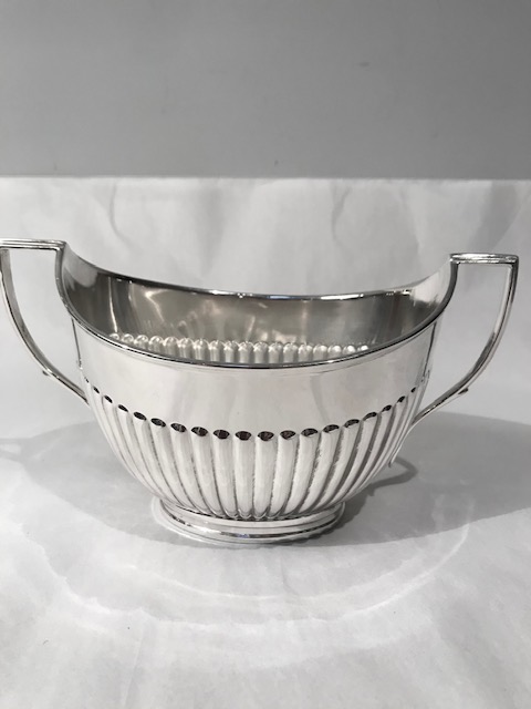 Antique Silver Plated Queen Anne Design Sugar Bowl