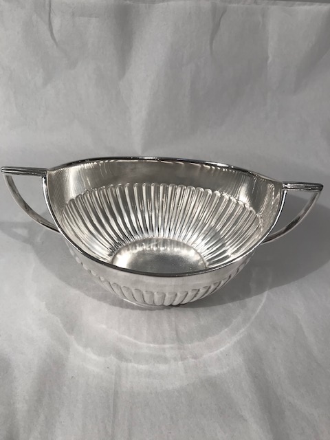 Antique Silver Plated Queen Anne Design Sugar Bowl