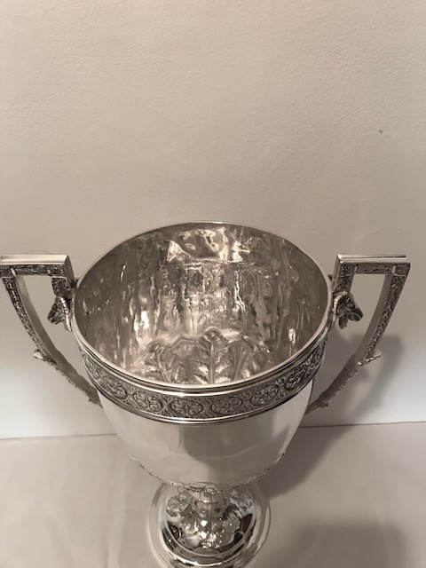 Mappin & Webb Antique Silver Plated Large Trophy Cup