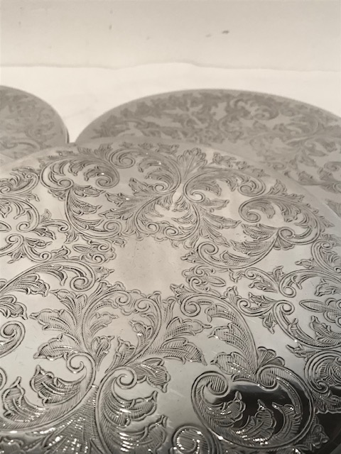 Set of 4 Vintage Silver Plated Place Mats