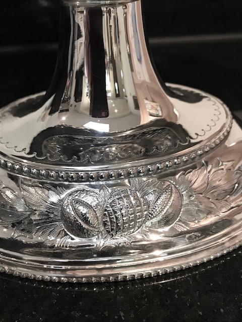 Oval Victorian Silver Plated Fruit Comport Dish
