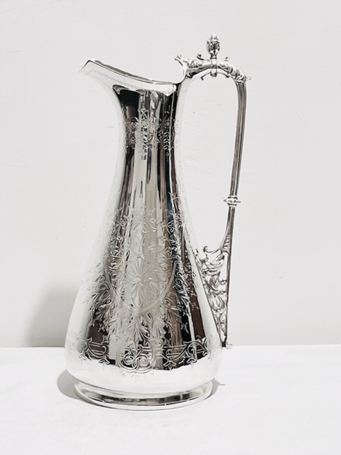 Antique William Hutton & Sons Silver Plated Water Jug or Pitcher