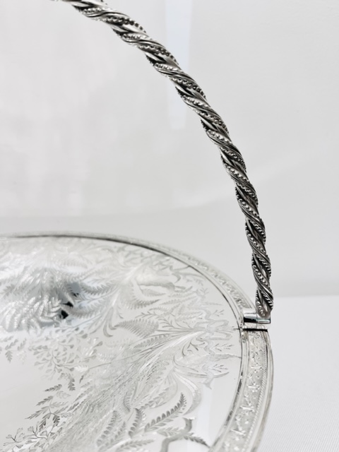 Charming James Dixon & Sons Victorian Antique Silver Plated Basket
