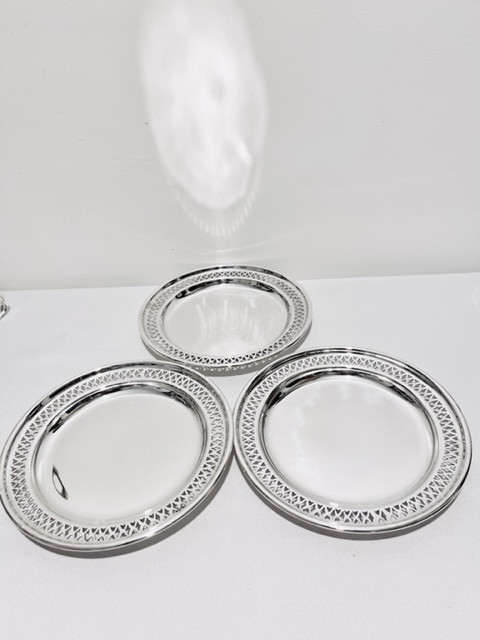 Vintage Silver Plated 3 Tier Cake Stand with Removable Plates