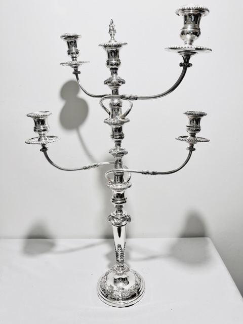 Pair of Old Sheffield Plate Candelabra