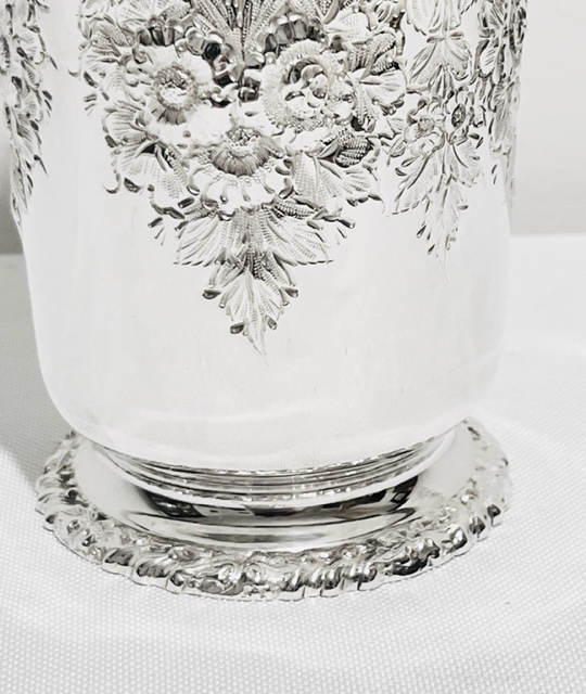 Pretty Antique Silver Plated Vase for Holding Flowers