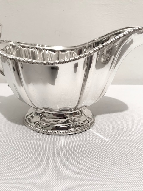 Pair of Antique Silver Plated Atkin Brothers Gravy Boats