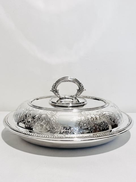 Smart Antique Silver Plated Entree or Vegetable Dish