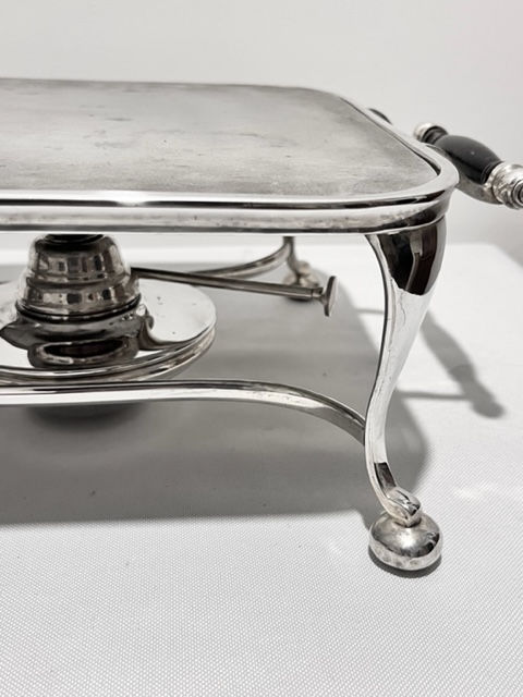 Practical Antique Silver Plated Warmer Base
