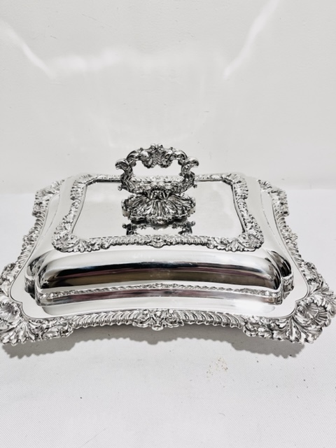 Handsome Victorian Walker & Hall Silver Plated Entree Dish