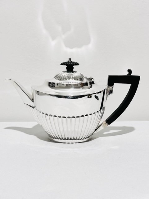 Mappin & Webb Antique Silver Plated Queen Anne Design Teapot (c.1900