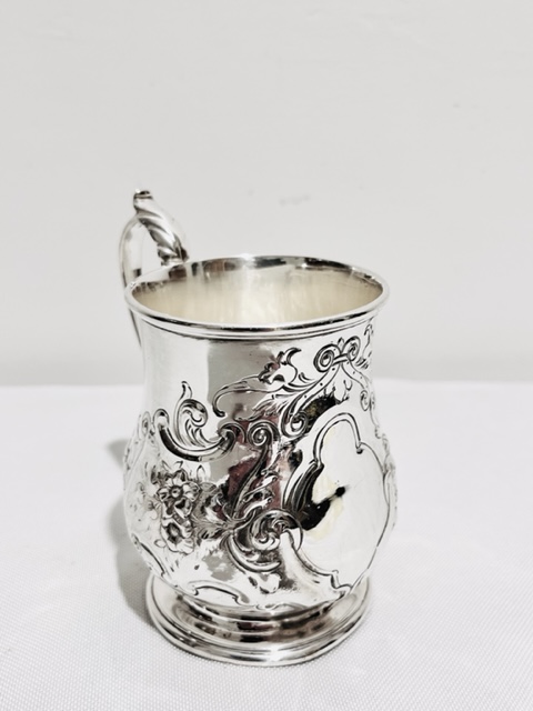 Charming Victorian Antique Silver Plated Christening Cup