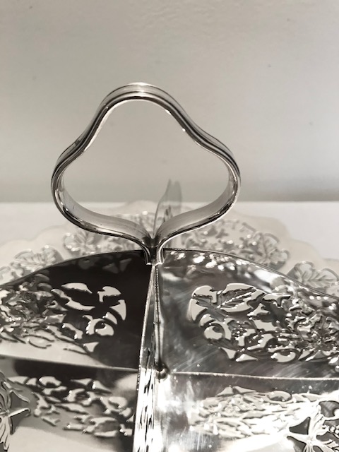 Vintage Silver Plated Sandwich or Horderves Tray