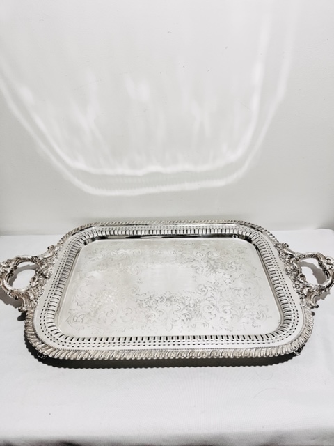 Vintage American Made Silver Plated Tray