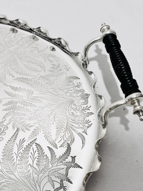 Antique Silver Plated Tray by Daniel & Arter