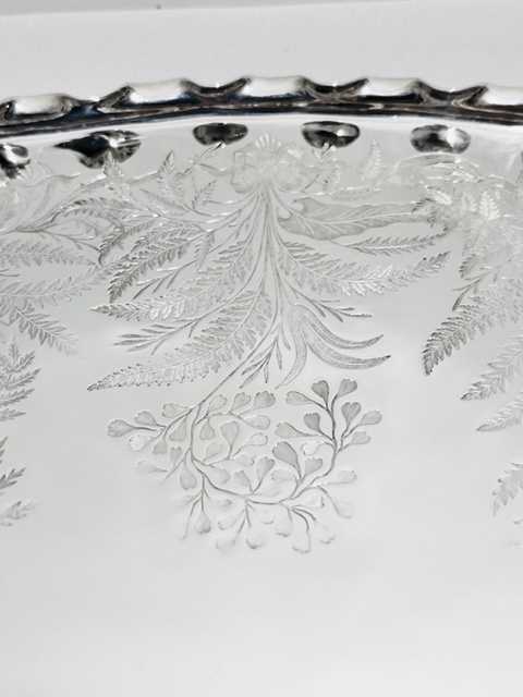 Antique Silver Plated Tray by Daniel & Arter