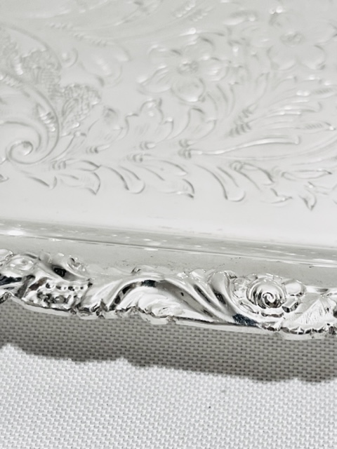 Silver Plated Antique Long Bar or Sandwich Tray
