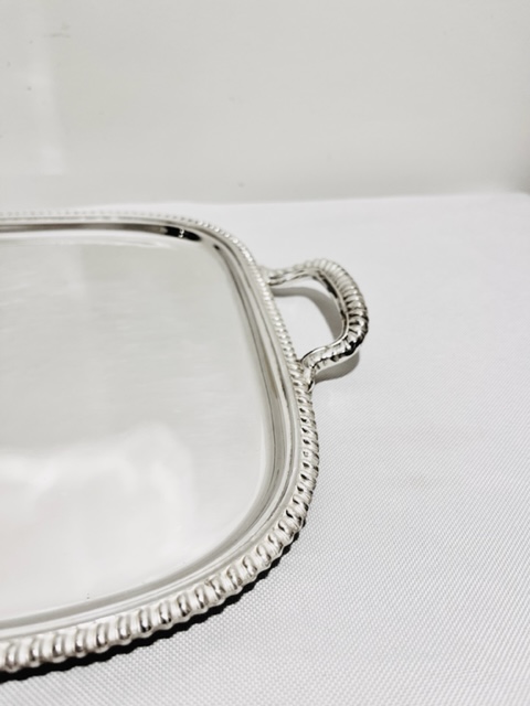 Smart Small Antique Silver Plated Tray