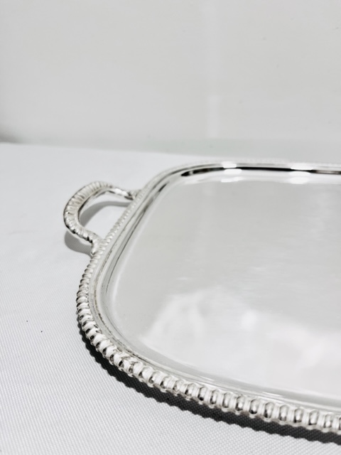 Smart Small Antique Silver Plated Tray