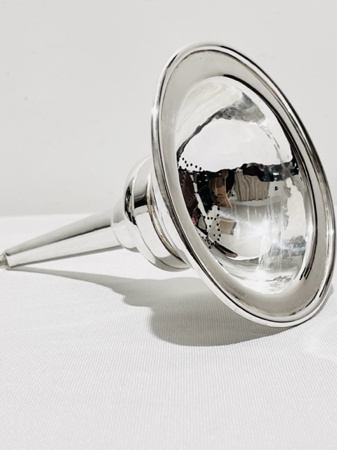 Antique Silver Plated Wine Funnel