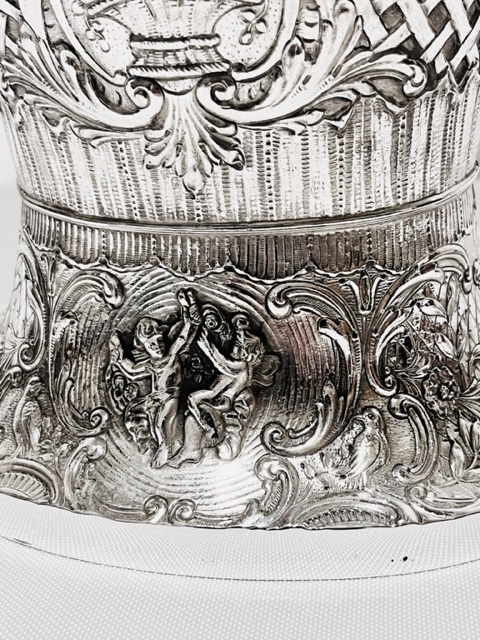 Victorian Antique Silver Plated Flower Basket