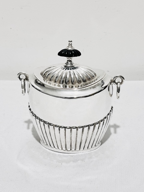 Queen Anne Design Antique Silver Plated Tea Caddy