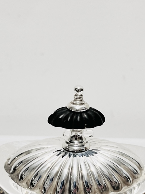 Queen Anne Design Antique Silver Plated Tea Caddy