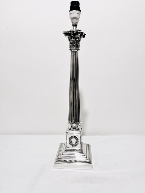 Smart Silver Plated Antique Table Lamp