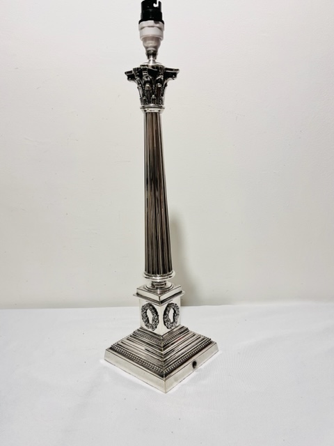 Smart Silver Plated Antique Table Lamp