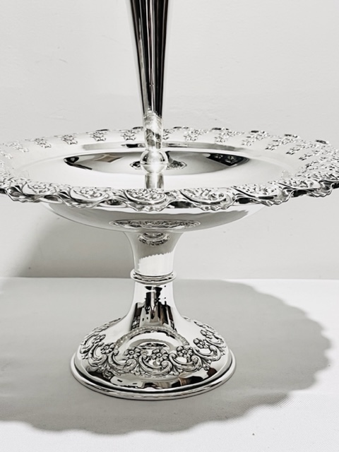 Stylish Antique Silver Plated Epergne by Cooper Brothers