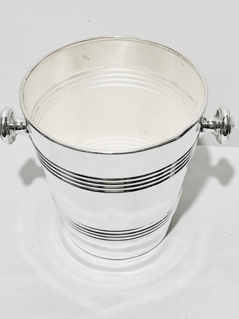 Traditional Antique Silver Plated Champagne Bucket or Wine Cooler