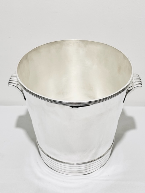 Large Antique Silver Plated Elkington Wine Cooler or Bucket