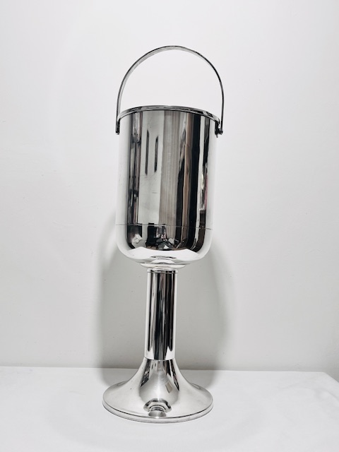 Antique Silver Plated Floor Standing Champagne Bucket or Wine Cooler
