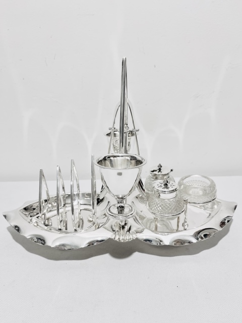 Charming Antique Silver Plated Breakfast Set