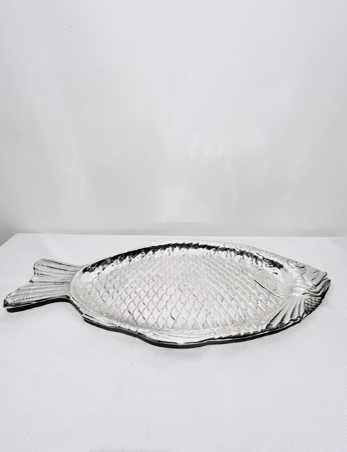 Antique Silver Plated Platter Modelled as a Fish (c.1920)