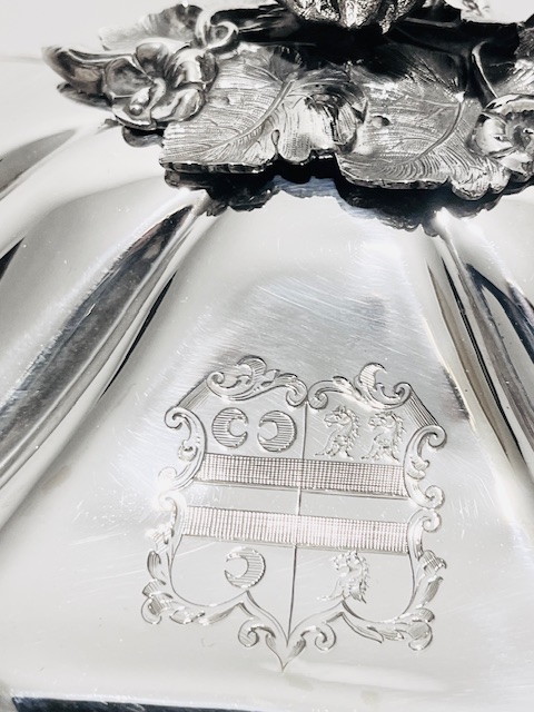 Victorian Silver Plated Soup Tureen with Imposing Decorative Handles