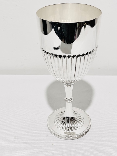 Antique Atkin Brothers Silver Plated Goblet