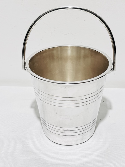 Vintage Simple in Design Silver Plated Ice Pail or Bucket (c.1940)
