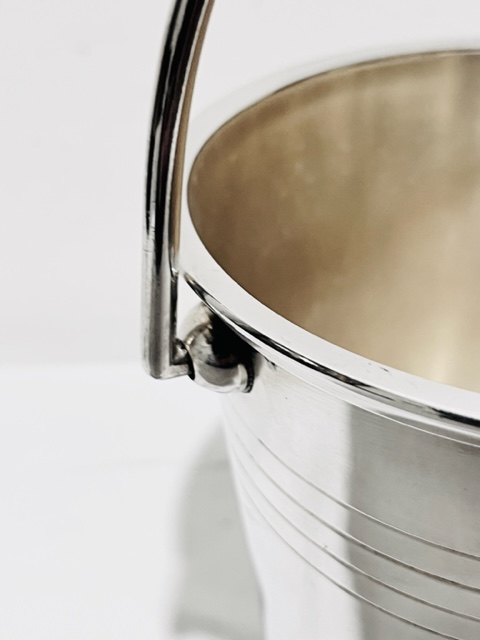 Vintage Simple in Design Silver Plated Ice Pail or Bucket