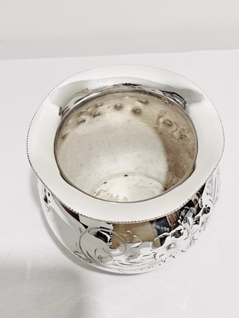 Charming Antique Silver Plated Fern Pot