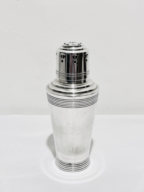 Vintage Silver Plated Sugar Shaker Designed by Keith Murray for Mappin & Webb