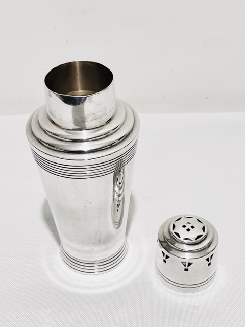 Vintage Silver Plated Sugar Shaker Designed by Keith Murray for Mappin & Webb