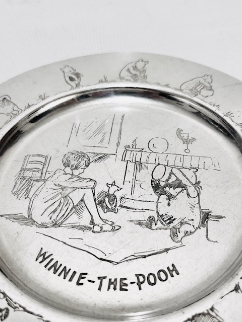 Vintage Silver Plated Winnie the Pooh Christening or Child’s Set