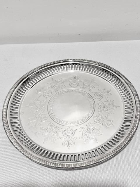 Antique Silver Plated Salver