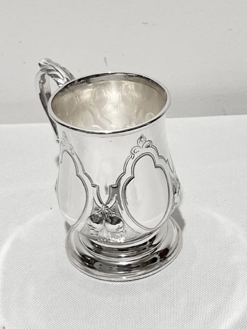 Smart Traditional Antique Silver Plated Christening Cup