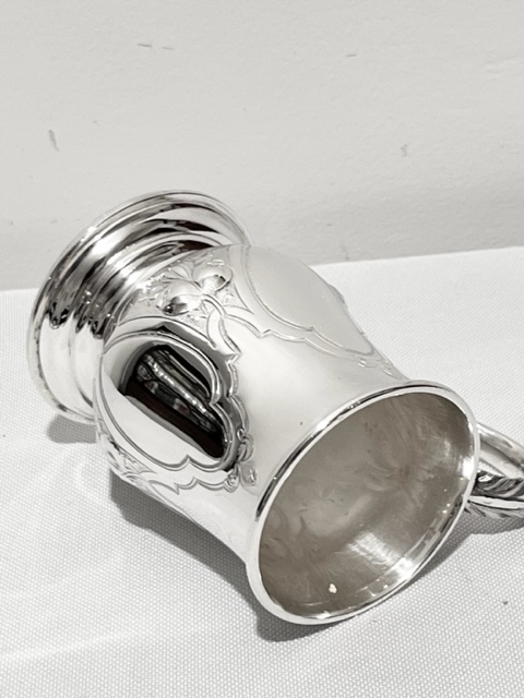 Smart Traditional Antique Silver Plated Christening Cup
